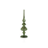Azenor Green LED Tabletop Finials, Set of 2 | Bone & Brass
