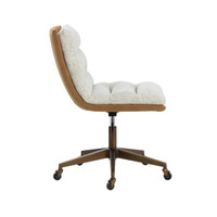 Stinson Ivory & Camel Office Chair - Chair Detail | Bone & Brass
