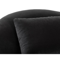 Soraya Swivel Armless Shadow Grey Chair, view 2