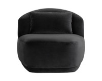 Soraya Swivel Armless Shadow Grey Chair