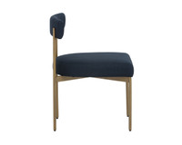Seneca Antique Brass - Arena Navy Dining Chair