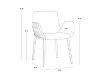 Lucano Dining Belfast Navy Armchair