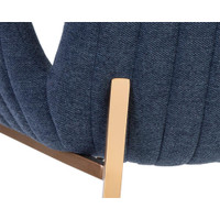 Lucano Dining Belfast Navy Armchair, view 3