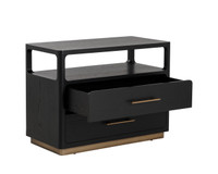 Danette Black Nightstand