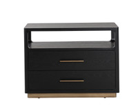 Danette Black Nightstand