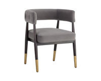 Callem Dining Antonio Charcoal Armchair