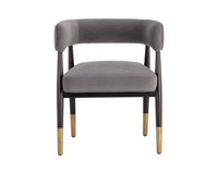 Callem Dining Antonio Charcoal Armchair