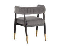 Callem Dining Antonio Charcoal Armchair