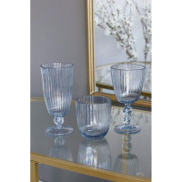 Vida Acrylic Tumbler Set 4 (Blue) - Glass Detail | Bone & Brass