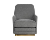Marcela Swivel Belfast Koala Grey Lounge Chair
