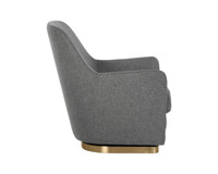 Marcela Swivel Belfast Koala Grey Lounge Chair