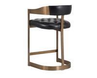 Beaumont Antique Brass - Cantina Black Counter Stool