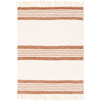 Chamonix Brown & Cream Throw - Throw Draped View | Bone & Brass