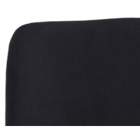 Cassius Swivel Dining Abbington Black / Bravo Black Armchair, view 4
