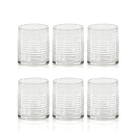 Langley Bubble Double Old Fashioned Glasses, Set of 6 - Glass Close Up | Bone & Brass