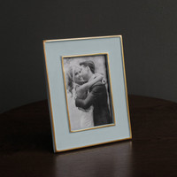 Frame Encanto Jason 5 x 7 (Slate) - Frame Corner Detail | Bone & Brass
