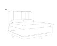 Jamille King - Milliken Cognac Bed