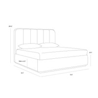 Jamille King - Milliken Cognac Bed