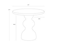 Raul Bistro Marble Look - Sage - 34" Table