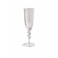 Clear Glass Venice Champagne Flute Set of 4 | Bone & Brass