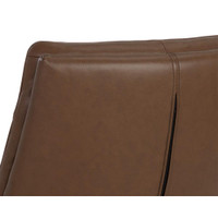 Keller Swivel Missouri Mahogany Leather Lounge Chair, view 3