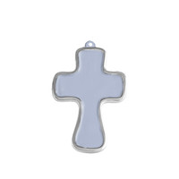 Encanto Periwinkle Athens Cross Ornament | Bone & Brass