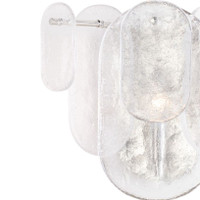 Echo Polished Nickel Natural Brass Sconce, view 2