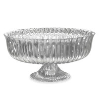 Vintage Vienna Large Centerpiece/Punchbowl Pedestal | Bone & Brass