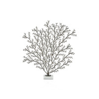 Zinc Coral Branch Metal Sculpture on Marble Base - Alternate View | Bone & Brass