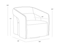 Kendrick Swivel Abbington Black Lounge Chair