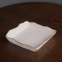 Encanto Soho Beverage Napkin Holder (Cream) - Holder Side View | Bone & Brass