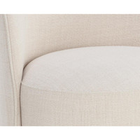 Cavoli Swivel Effie Linen Dining Chair