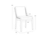 Sorrento Natural - Palazzo Taupe Dining Chair