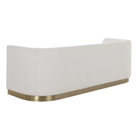 Larron Cream Curved Sofa, view 3