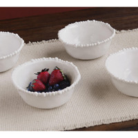 Vida Alegria Cereal Bowl Set 4 (White) - Bowl View | Bone & Brass
