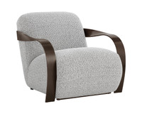 Sonesta Dark Bronze - Helios Check Black Lounge Chair