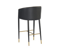 Asher Barstool Sparrow Grey / Napa Black