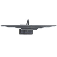 Redford Small Picture Light, oil rubbed bronze steel, 22" wide, classic museum-style fixture.