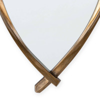 Arbre Antique Gold Leaf Mirror with a simple, twisted artisan frame.