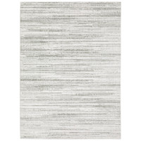 Easton Grey & Blue Casual Rug with textured horizontal stripes, power-loomed polypropylene and polyester.