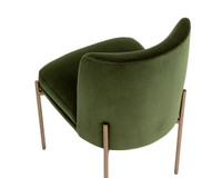 Richie Antique Brass - Forest Green Dining Chair