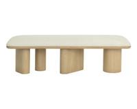 Hiro Light Oak - Geralt Linen Bench