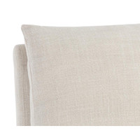 Glenrose Wheeled Effie Linen Dining Chair
