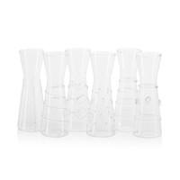 Zain Assorted Glass Carafe Set 6 | Bone & Brass