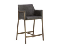 Bernadette Kendall Grey Counter Stool