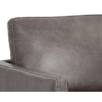 Portman Swivel Marseille Concrete Leather Lounge Chair, view 2