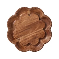 Vintage Scalloped Charcuterie & Bread Board Lazy Susan, view 5