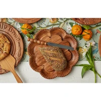 Vintage English Scalloped Charcuterie & Bread Board, Medium, view 5