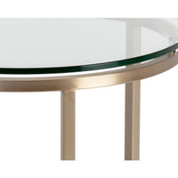 Flato End Antique Brass Table