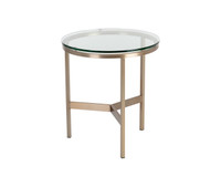 Flato End Antique Brass Table